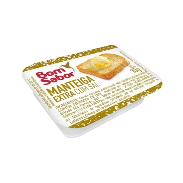 Manteiga com sal Manteiga Extra com Sal Blister 10g | Bom Sabor
