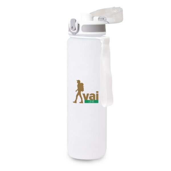 Squeeze 1 Litro | Garrafa Plástica Reutilizável Com Medidor | vai LEVE