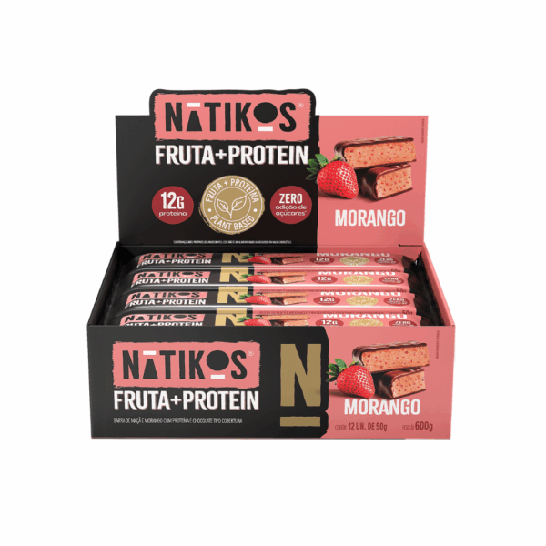 Barrinha Proteica de Morango 50g | Natikos
