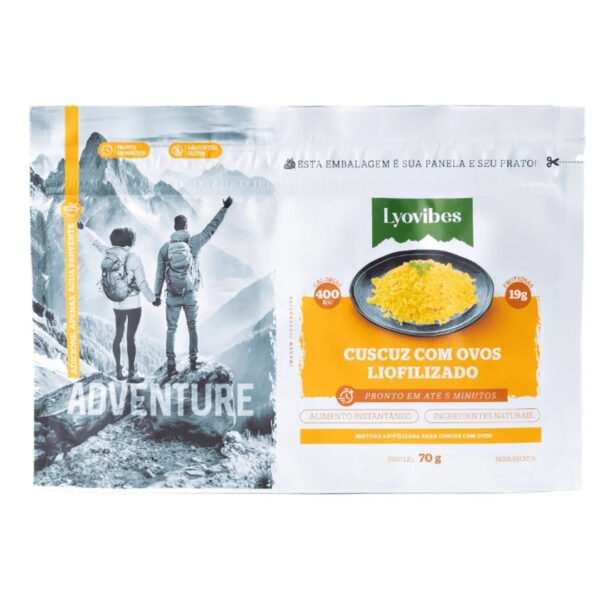 Cuscuz com ovos Liofilizados | Lyovibes