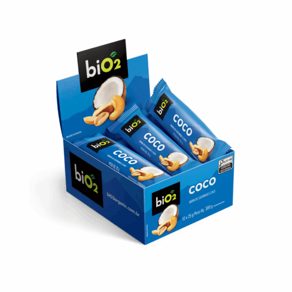 Barrinha de Castanhas e Frutas | Coco 25g | Bio2