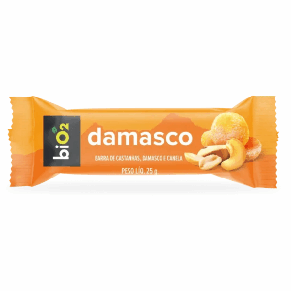 Barrinha de Castanhas e Frutas | Damasco 25g | Bio2