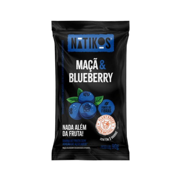 Barra de Frutas Maçã e Blueberry 30g | Natikos