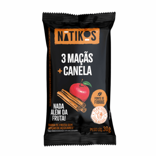 Barra de Frutas Maçã e Canela 30g | Natikos