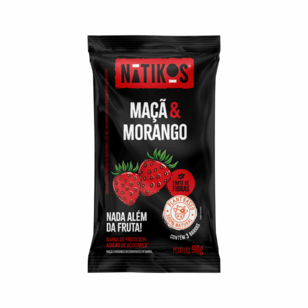 Barra de Frutas Maçã e Morango 30g | Natikos