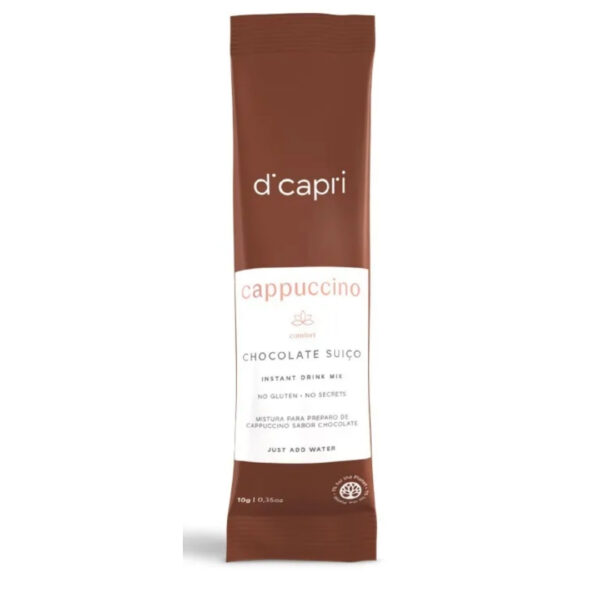 Cappuccino Chocolate Suiço Sachê | D’Capri | 2 Unidades