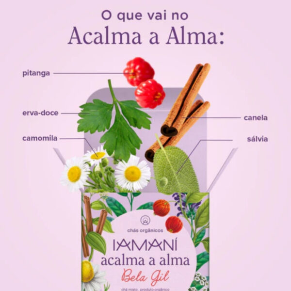 Chá Orgânico Sachê | Iamaní | Acalma a Alma