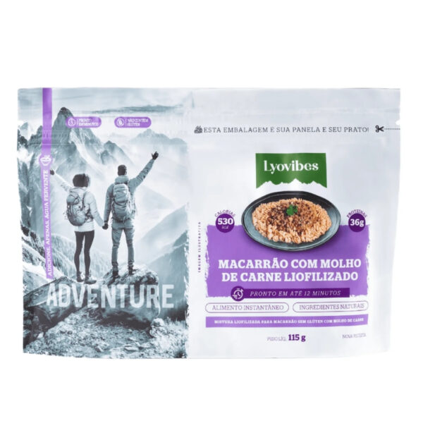 Macarrão com molho de carne Macarrão com Molho de Carne Liofilizados | Lyovibes