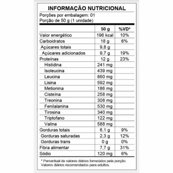 Protein Crunchy Açaí e Banana com Chocolate Branco 50g | Bio2