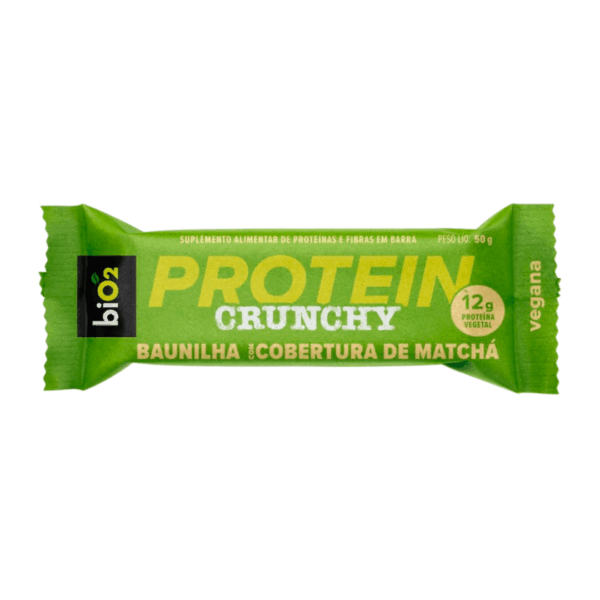 Protein Crunchy Baunilha com Cobertura de Matchá 50g | Bio2