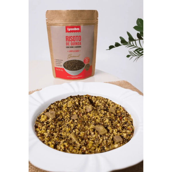 Risoto de Quinoa com Carne e abóbora (2) Risoto de Quinoa com Carne e Abóbora Liofilizados | Lyovibes