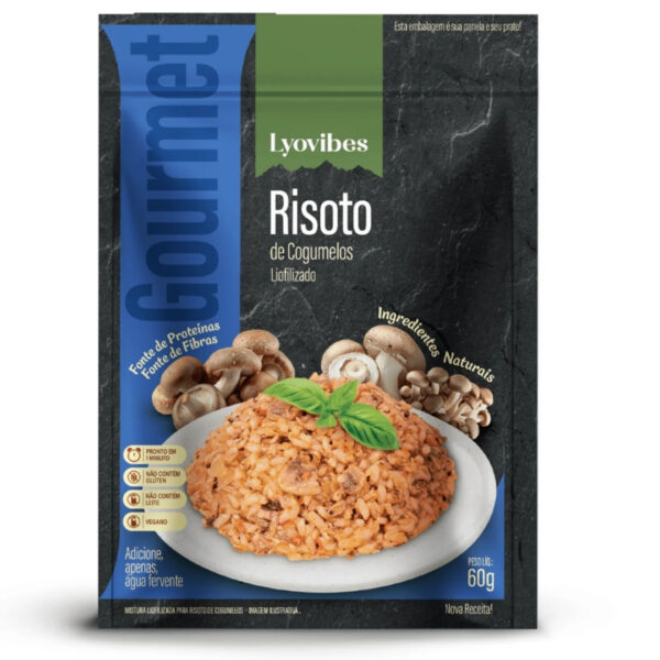 Risoto de cogumelos Risoto de Cogumelos Liofilizados | Lyovibes