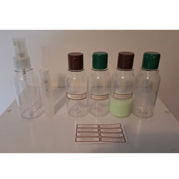 Kit de Frascos Organizadores Vai Leve | Aeroporto Compatível