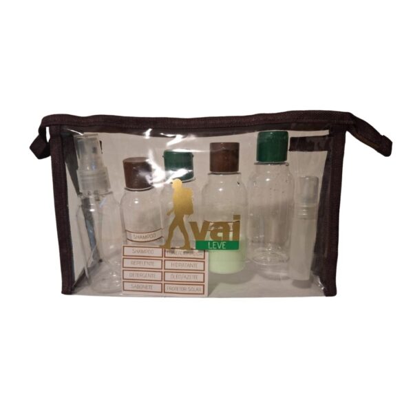 Kit de Frascos Organizadores Vai Leve | Aeroporto Compatível