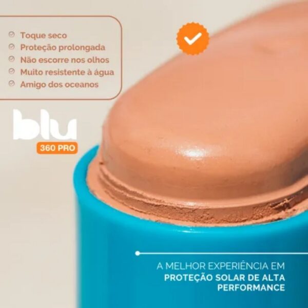 Protetor Solar Facial Blu com cor (3) Protetor Solar em Bastão FPS50 | COM COR | Blu