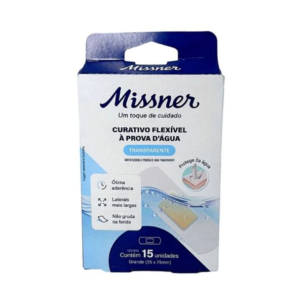 Curativo Tipo Band Aid Transparente a Prova D'Água | Missner