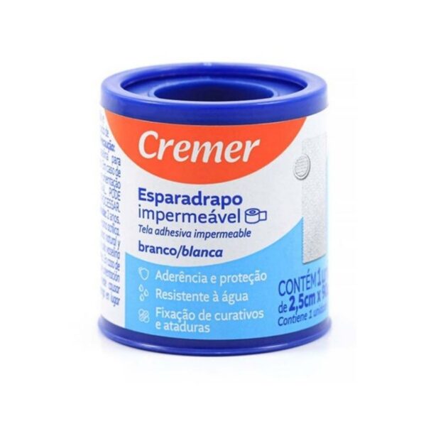 Esparadrapo Impermeável 2,5cm x 90cm | Cremer