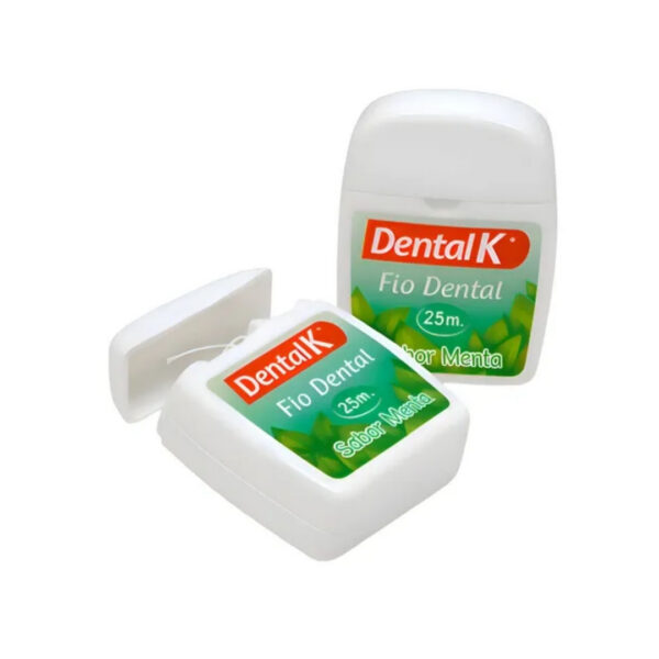 Mini Fio dental compacto Fio Dental Sabor Menta 25 Metros | Dental K