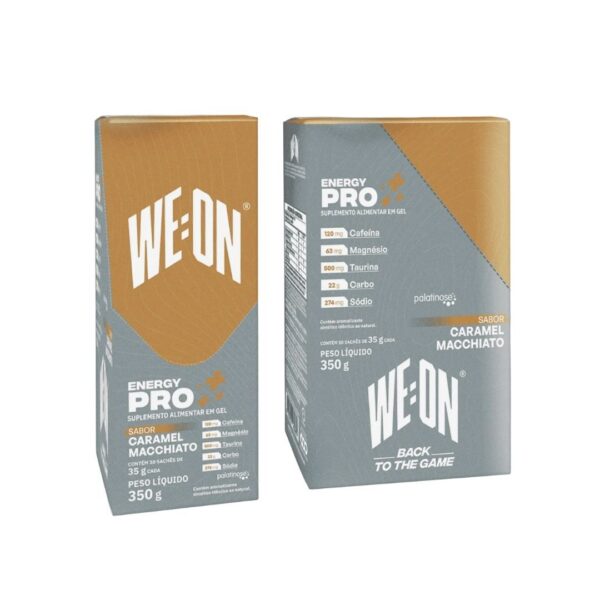 Gel de carboidrato weon caramelo (2) Gel de Carboidrato Energy Pro Sachê | We On | Caramel Macchiato