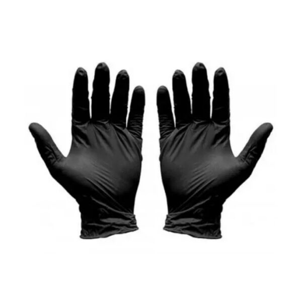 Luva Nitrílica Descartável Sem Pó | Preta