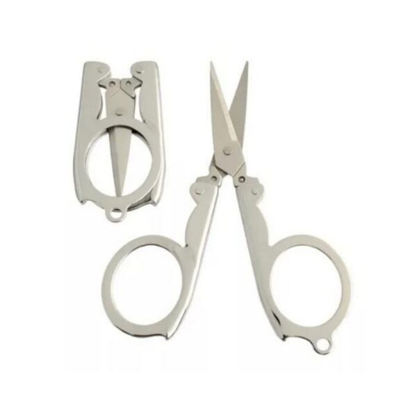 Tesoura de Bolso Dobrável Compacta em Aço Inox