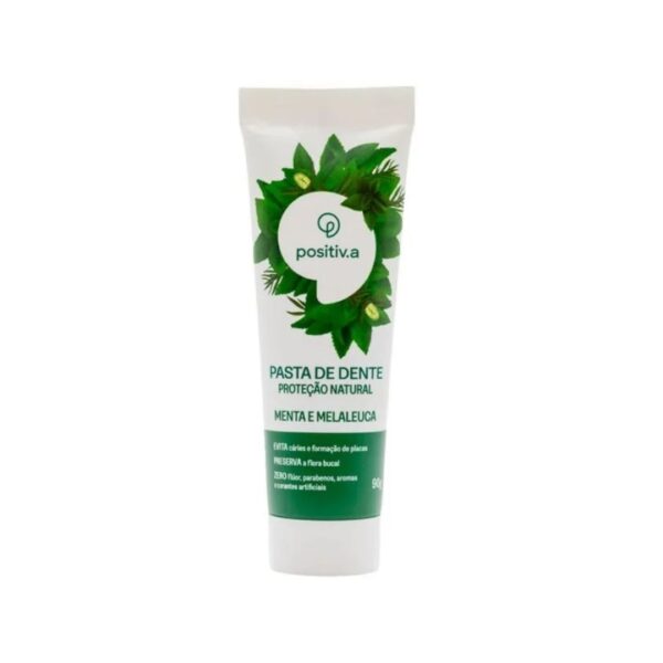 Pasta de Dente Natural | Menta e Melaleuca 90g | Positiv.a