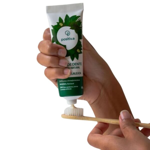 Pasta de Dente Natural | Menta e Melaleuca 90g | Positiv.a
