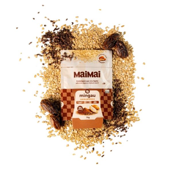 Mingau Instantâneo MaiMai | Cacau Super Proteico (21g de proteína)