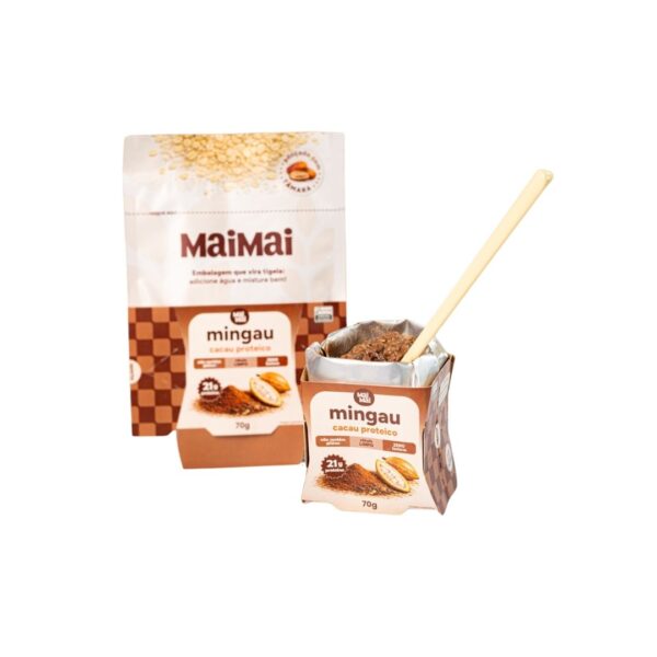 Mingau cacau maimai (3) Mingau Instantâneo MaiMai | Cacau Super Proteico (21g de proteína)