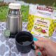 garrafinha termica 230ml Garrafa Térmica Inox 230ml com Caneca | Compacta para Trekking, Camping e Viagens